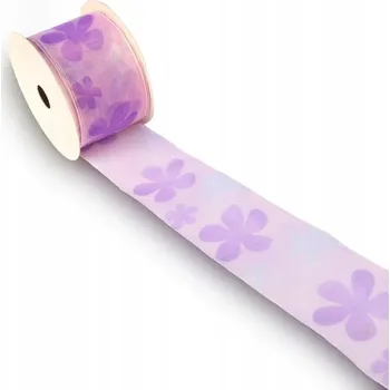 Stuha Dekorační fialová stuha 3 m na Velikonoce, jaro, zdobení dárků