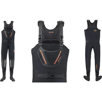 Rybářské oblečení Neoprenové brodící kalhoty s ponožkou D-FLEX DAIWA - vel. 42/43 XL