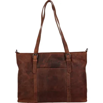 Kabelka Dámská kožená kabelka Greenwood Lena - hnědá