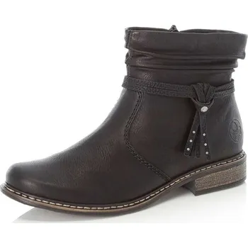 Dámské kozačky Dámská kotníková obuv RIEKER Z4953-00 černá W4 36