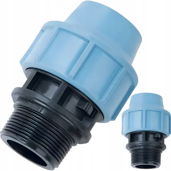 Vodovodní potrubí ŠROUBOVÉ SPOJENÍ FI 40x1 1/4" VNĚJŠÍ ZÁVIT PRO PE VODNÍ TRUBKY