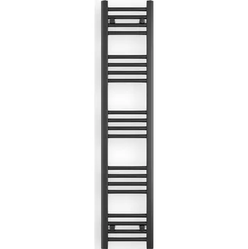 Radiátor Erga Puerto, topné těleso 1400x300 mm, 441W, černá matná, ERG-LAV-GRZE-BK-30140