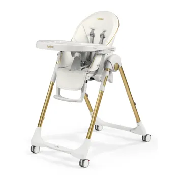 Jídelní židlička Peg Pérego Prima Pappa Follow Me Gold + hrazda zdarma