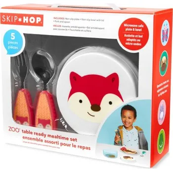 dětská jídelní sada SKIP HOP Zoo Set jídelní 5 ks Liška 12m+