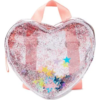 Dětský batoh SKIP HOP Batůžek průhledný s třpytivým srdcem 6r+