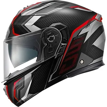 Helma na motorku Vyklápěcí přilba Kappa ESCALADE KV50 red Velikost: M