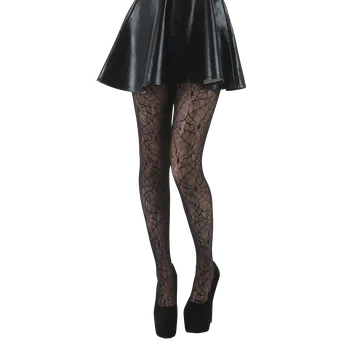 Dámské erotické punčochy Punčocháče Gotika z Pamela Mann - Punčochy s motivem pavučinky - Ženy - černá