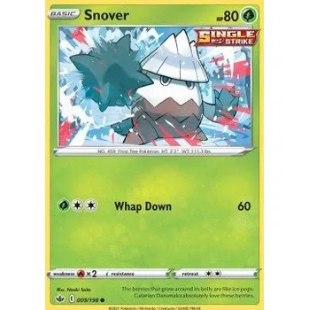 Sběratelská karetní hra Pokémon CRE 009/198 Snover - Chilling Reign Stav: Near Mint, Verze: NORMAL