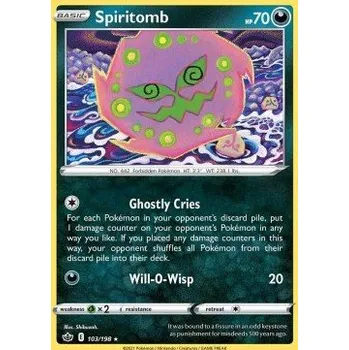 Volný čas Pokémon CRE 103/198 Spiritomb - Chilling Reign Stav: Near Mint, Verze: NORMAL