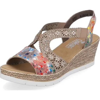 Dámské sandále Dámské sandály RIEKER 61916-90 béžová S5 42