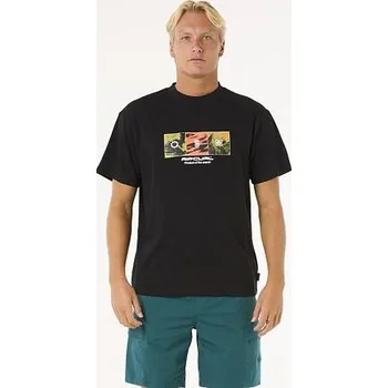 tričko Rip Curl SEARCH GRID TEE Black velikost XL