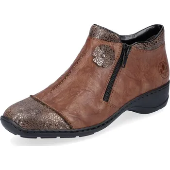 Dámské kozačky Dámská kotníková obuv RIEKER 58388-22 hnědá W4 41
