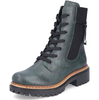 Dámské kozačky Dámská kotníková obuv RIEKER 72637-54 zelená W4 41