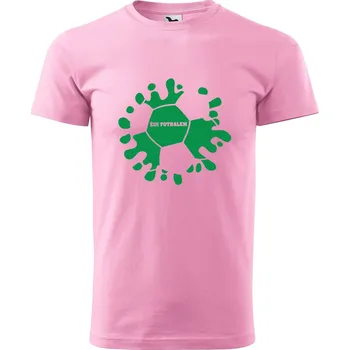 Pánské tričko DOBRÝ TRIKO Pánské tričko s potiskem Žiji fotbalem Velikost: M, Barva: Růžová