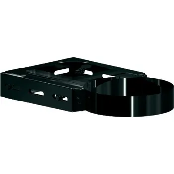 Střecha Komíny CZ Držák nerezového komínu 218-332/180 - 0,6/50 mm Povrch: Černý R9005