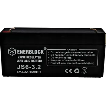 Záložní baterie AKUMULÁTOR AGM 6V 3.2Ah ENERBLOCK DEEP-CYCLE VÝKONNÝ
