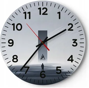 Hodiny Kuchyňské nástěnné hodiny 30x30 Minimalistické Moderní Skleněné hodiny Tiché