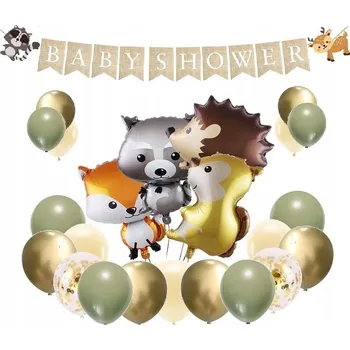 Balónek BALÓNKY lesní zvířátka na BABY SHOWER