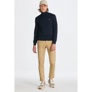 Pánské oblečení KALHOTY GANT SLIM TP CHINOS DARK KHAKI
