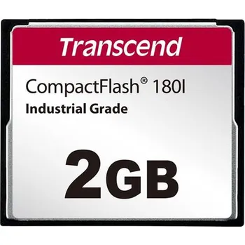 Paměťová karta Transcend 2GB INDUSTRIAL TEMP CF180I CF CARD, (MLC) paměťová karta (SLC mode), 85MB/s R, 70MB/s W TS2GCF180I
