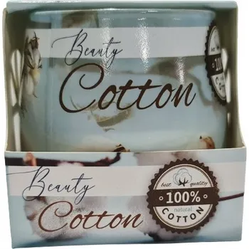 Svíčka Dekorativní parafínová svíčka COTTON Adpal