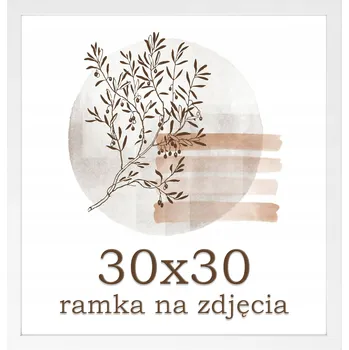 Rám na obraz Rámeček 30x30 rámeček na fotky bílý čtvercový rám