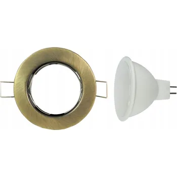 STROPNÍ SVÍTIDLO DACH STAROŽITNÉ ZLATÉ + 230V LED 7W