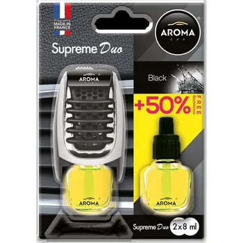 Vůně do auta AROMA SUPREME DUO BLACK VŮNĚ DO AUTA