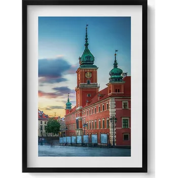 Obraz Dekorativní obraz v rámu na zeď Zámek Staré Město ve Varšavě 50x70 cm