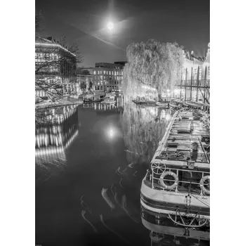 Obraz Plakát Loď na kanálu Regent's bez rámu 50 x 70 cm
