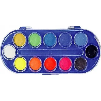 Vodová barva Akvarelové barvy Herlitz Locomotif, 12 barev