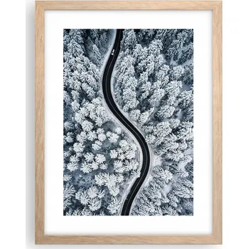 Obraz Obraz plakát v rámu světlý dub do obýváku 30x40 krajina plakáty na zeď