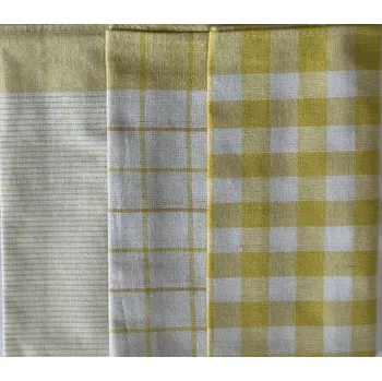 Utěrka Sada kuchyňských utěrek multidesign 3ks žlutá