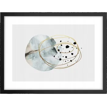 Obraz Obraz plakát v černém rámu do obýváku 40x30 abstrakce foto na zeď