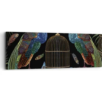 Obraz Obraz na plátně do obývacího pokoje ložnice 90x30 abstrakce foto obrazy na zeď