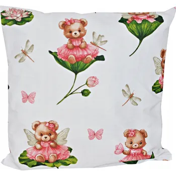 Povlak na dekorativní polštářek POVLAK NA POLŠTÁŘ 40X40 JASIEK NA SPANÍ NA ZIP BAVLNA GUMIŠ