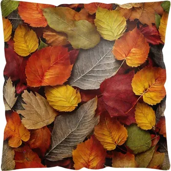 Dekorativní polštářek DEKORAČNÍ POVLEČENÍ NA POLŠTÁŘ 45x45 ANTYALERGICKÉ PODZIMNÍ BARVY