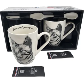 Hrnek Queen Isabell kočky porcelán 350 ml