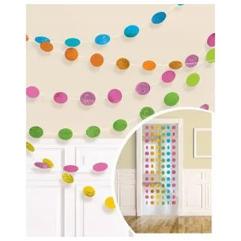 Závěsné dekorace, vícebarevné, 213 cm