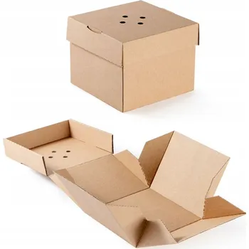 Krabička na burger rozkládací tácek 13 x 13 x 10 cm 100 ks