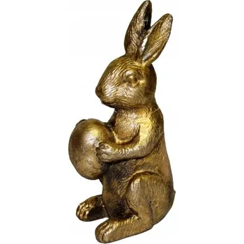 Figurka FIGURKA ZAJÍCE S VEJCE 12,5 CM