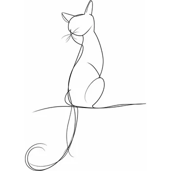 Plakát Plakát Elegance v jedné linii bez rámu 61 x 91,5 cm