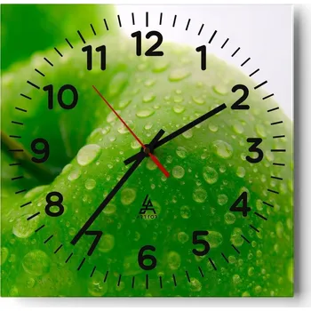 Hodiny Nástěnné hodiny do obýváku 40x40 Ovoce Tiché Skleněné hodiny Stylové