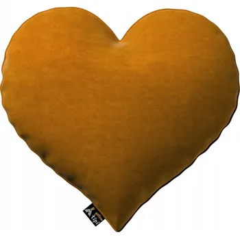 Polštář Žluté Tipi Polštář Srdce Lásky zlatý