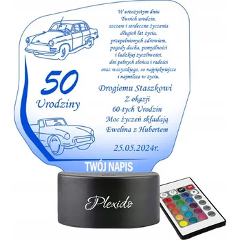 Lampička Plexido vícebarevná Noční lampa