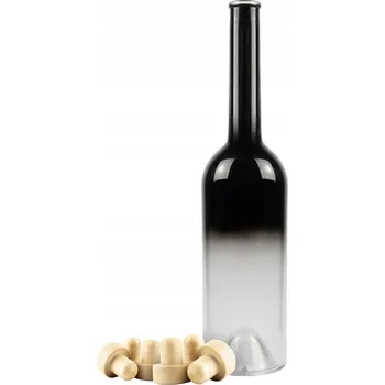 Obraz Skleněná Lahvička FENICE 700ml CZARNA ELEGANTNÍ OMBRE na alkohol Dárek