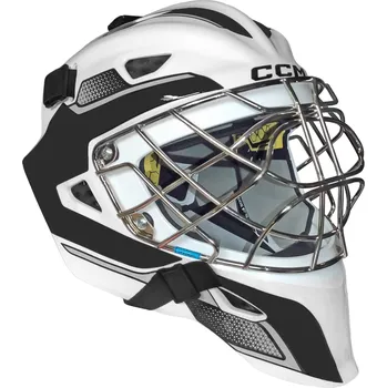 Hokejová helma Brankářská maska CCM AXIS F5 Junior White/Black Barva: bílo-černá