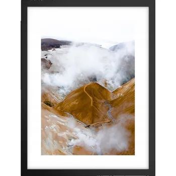 Obraz Obraz plakát v černém rámu do obýváku 30x40 krajina plakáty na zeď