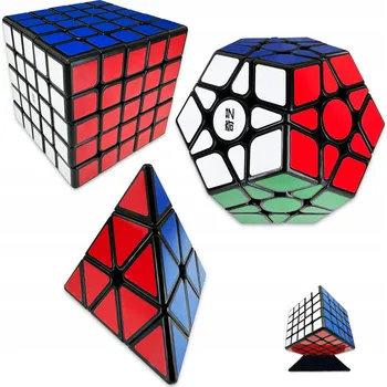 Obraz SADA KOSTEK 5X5 + Pyramida + Megaminx QiYi ORIGINÁLNÍ PROFESIONÁLNÍ