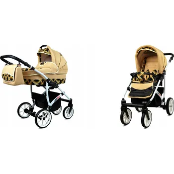 Kočárek Dětský kočárek 2v1 BabyLux LARGO – sporťák a hluboká korba, lehký, s taškou